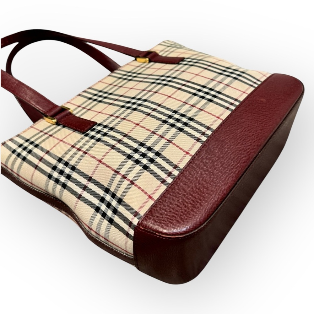 BURBERRY Nova Check Tote Handbag - Picture 4 of 16